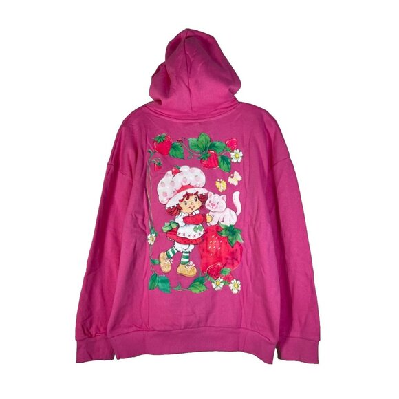 Strawberry Shortcake Hoodie & Sweatpants Set Womens Small Pink - Picture 4 of 16
